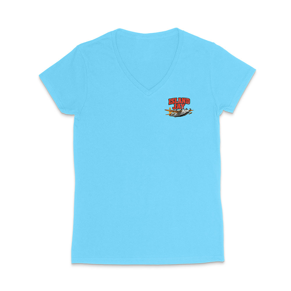 Women's Island Jay Find Your Paradise V-Neck T-Shirt