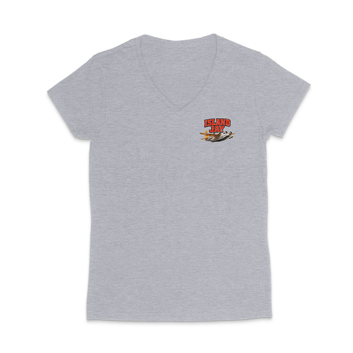 Women's Island Jay Find Your Paradise V-Neck T-Shirt
