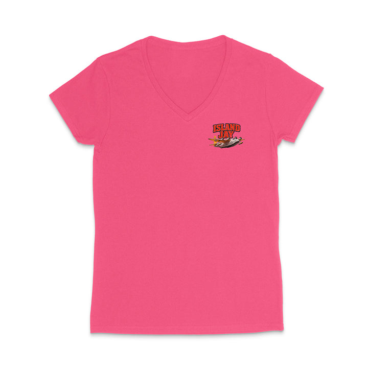 Women's Island Jay Find Your Paradise V-Neck T-Shirt