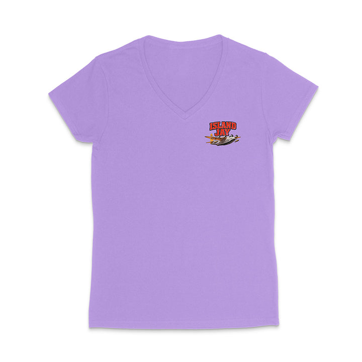 Women's Island Jay Find Your Paradise V-Neck T-Shirt