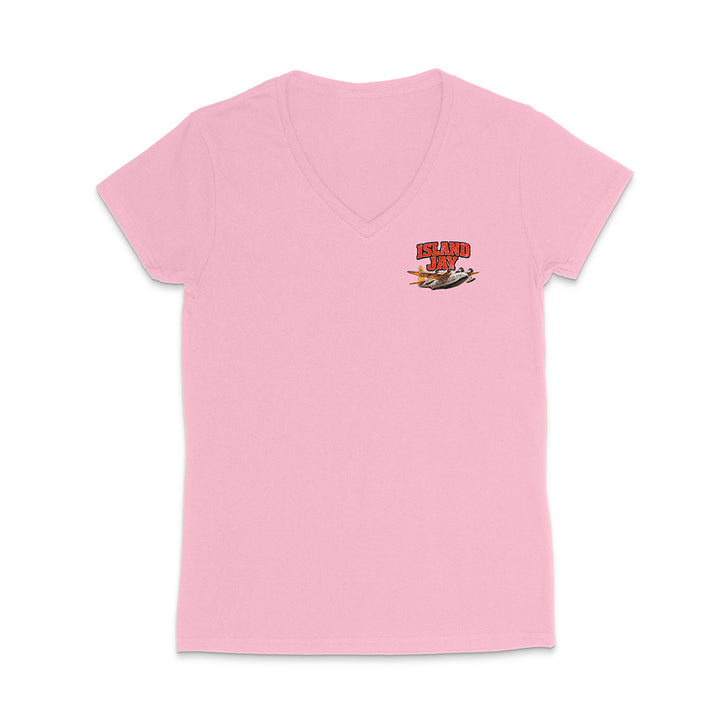 Women's Island Jay Find Your Paradise V-Neck T-Shirt