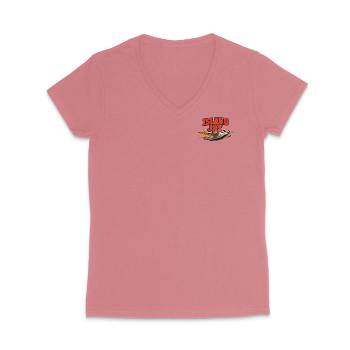 Women's Island Jay Find Your Paradise V-Neck T-Shirt