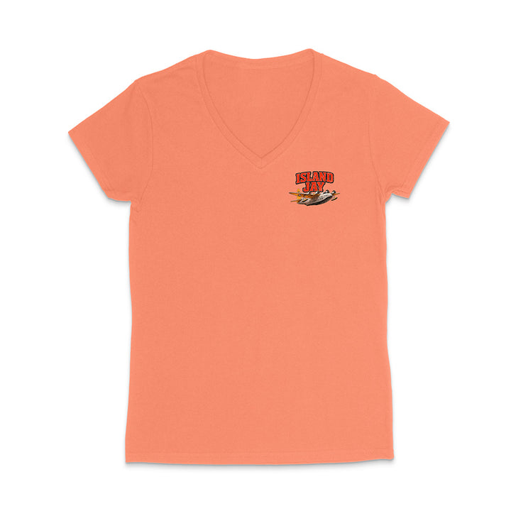 Women's Island Jay Find Your Paradise V-Neck T-Shirt