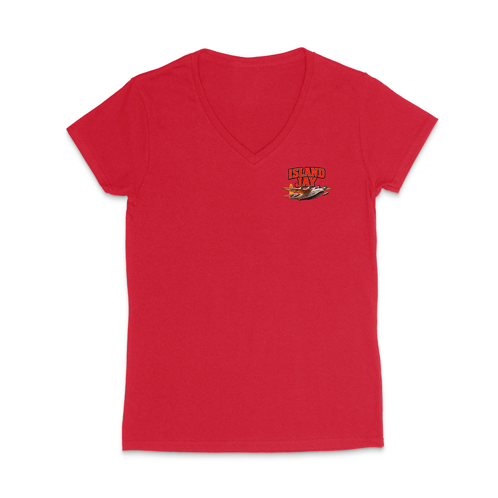 Women's Island Jay Find Your Paradise V-Neck T-Shirt