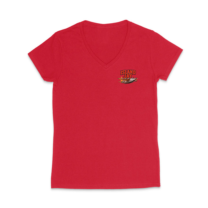 Women's Island Jay Find Your Paradise V-Neck T-Shirt