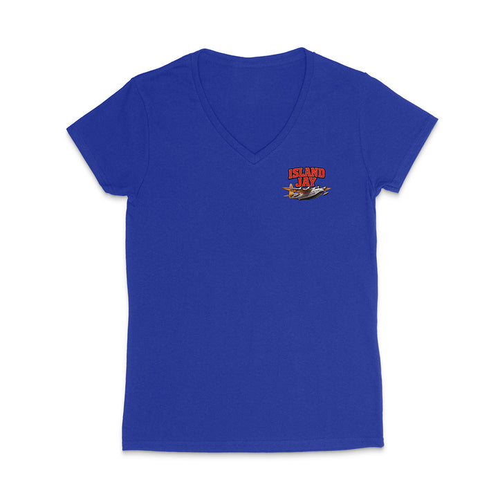 Women's Island Jay Find Your Paradise V-Neck T-Shirt