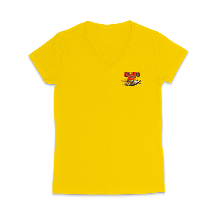 Women's Island Jay Find Your Paradise V-Neck T-Shirt