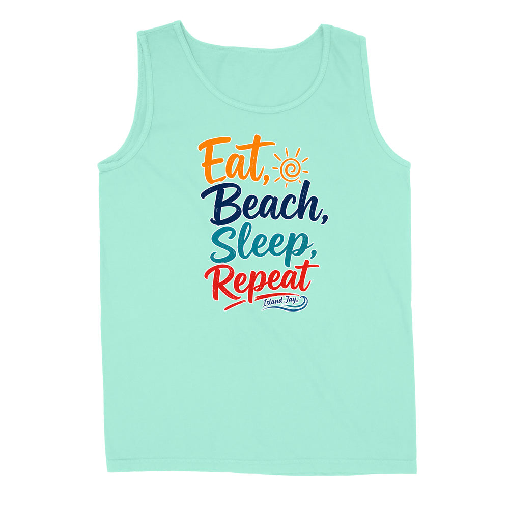 Eat, Beach, Sleep, Repeat Tank Top