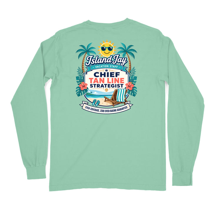 Chief Tanline Strategist Long Sleeve Shirt