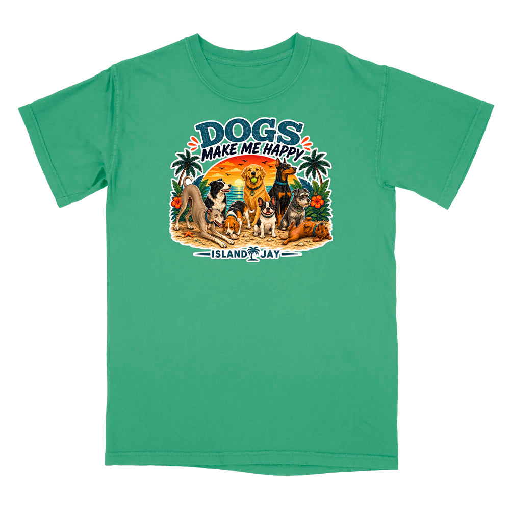 Dogs Make Me Happy T-Shirt