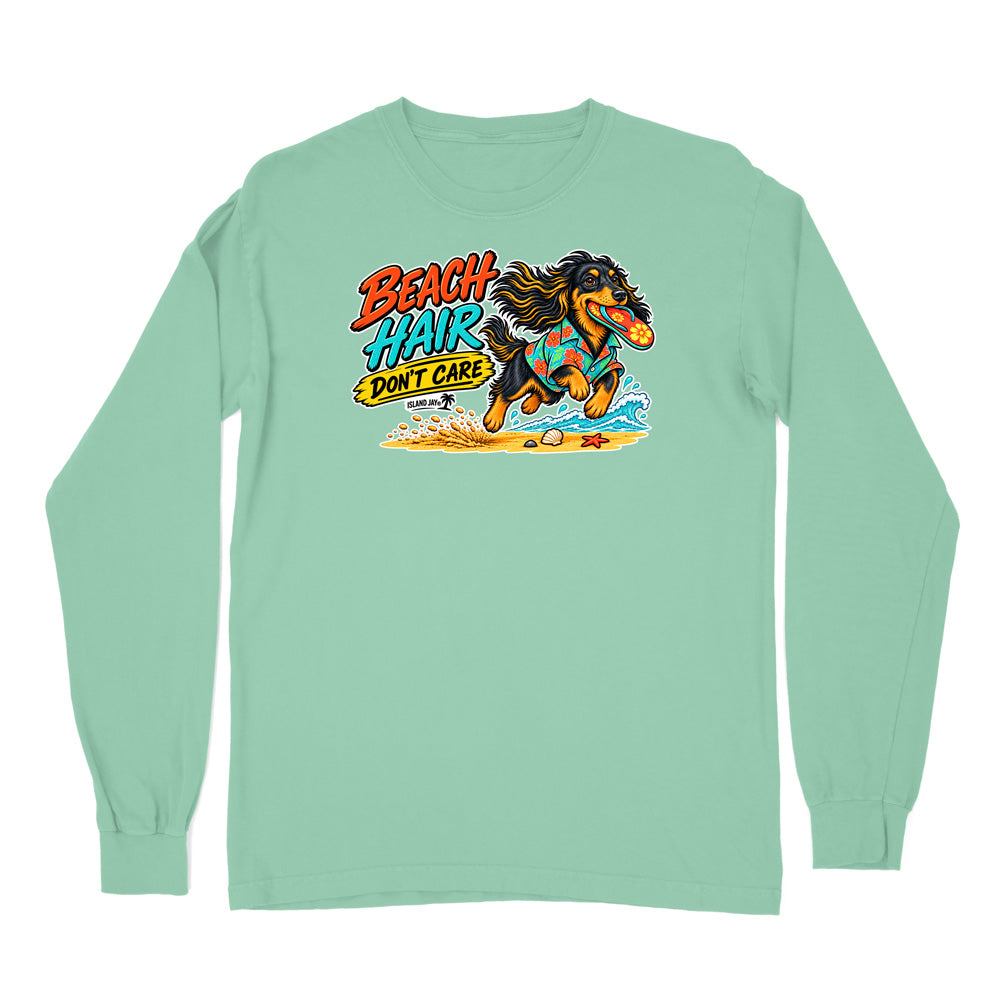 Beach Hair Don't Care Dog Long Sleeve Shirt