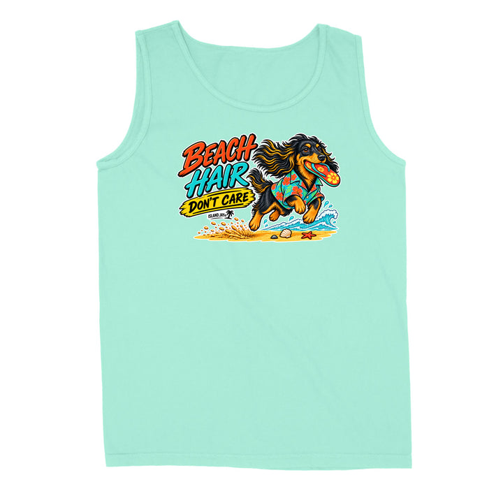 Beach Hair Don't Care Dog Tank Top