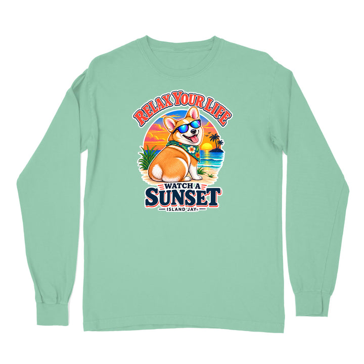 Relax Your Life Watch a Sunset Long Sleeve Shirt