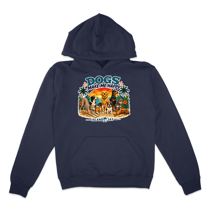 Dogs Make Me Happy Hoodie