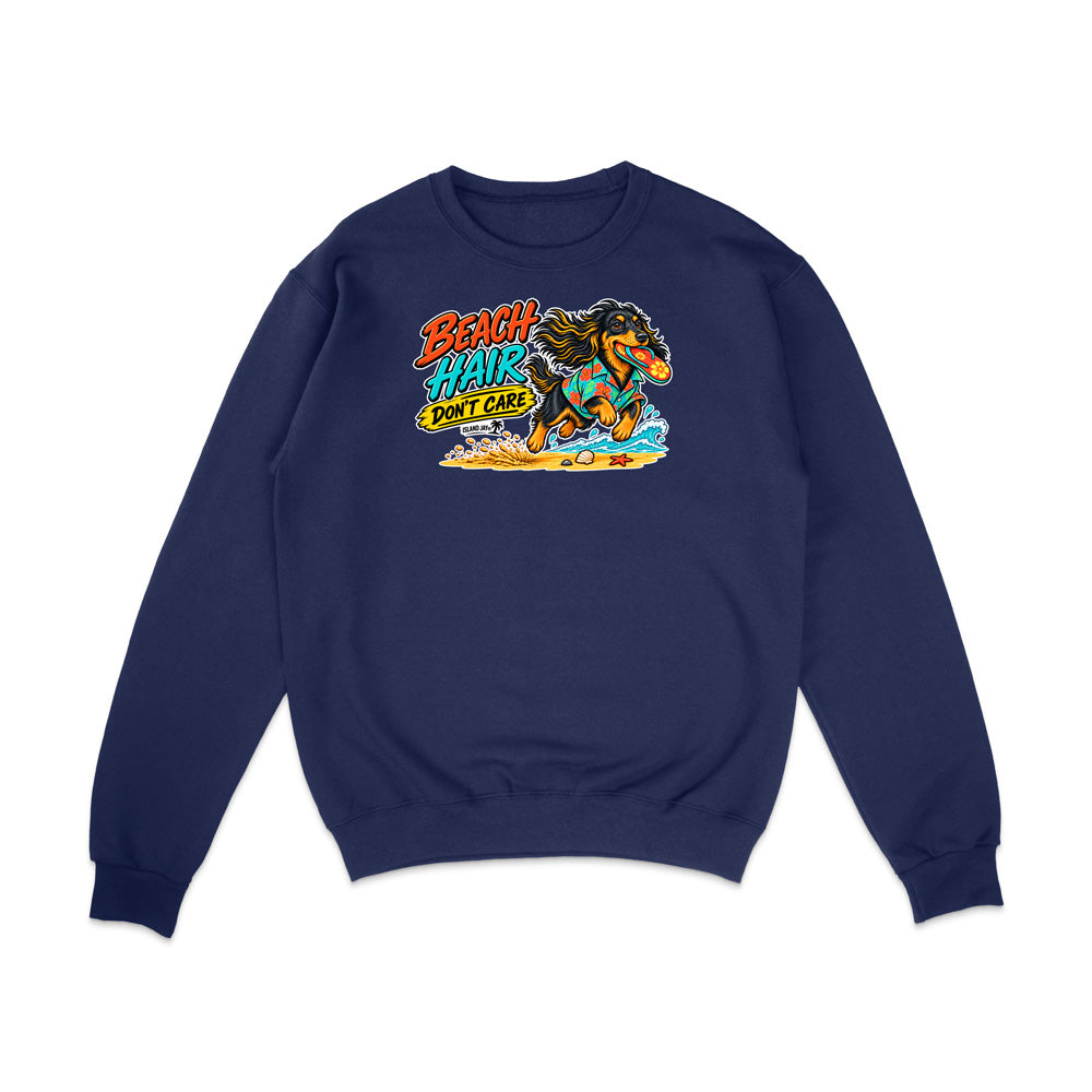 Beach Hair Don't Care Dog Sweatshirt