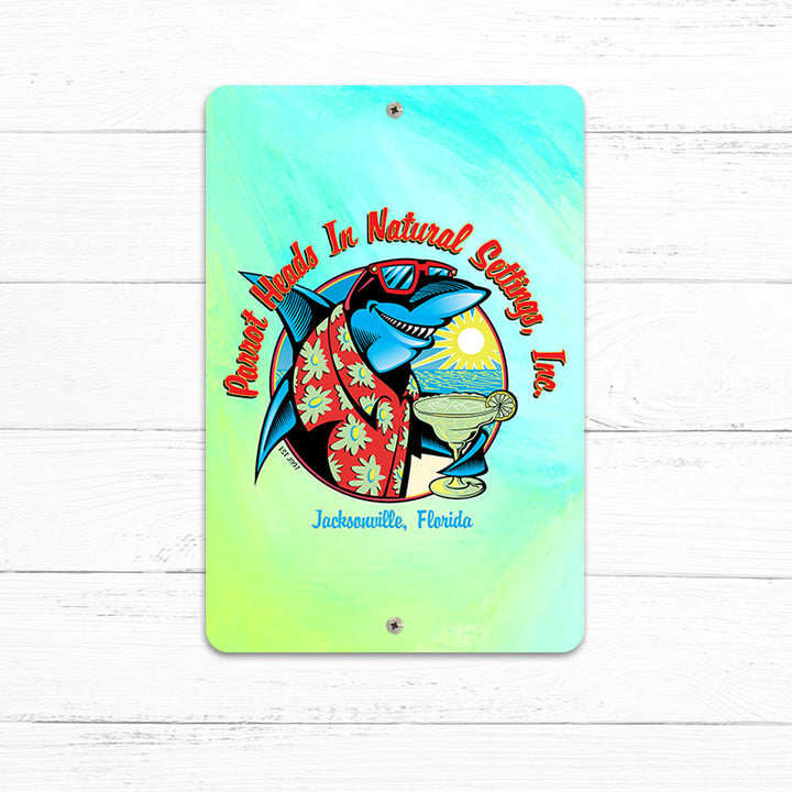 Official PHINS Parrot Head Club 8" x 12" Beach Sign