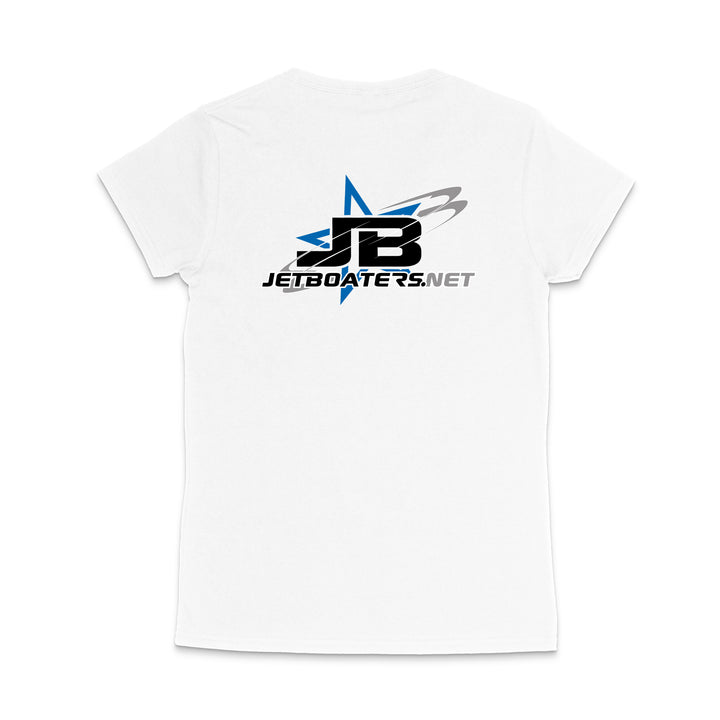 jetboaters logo on a white shirt