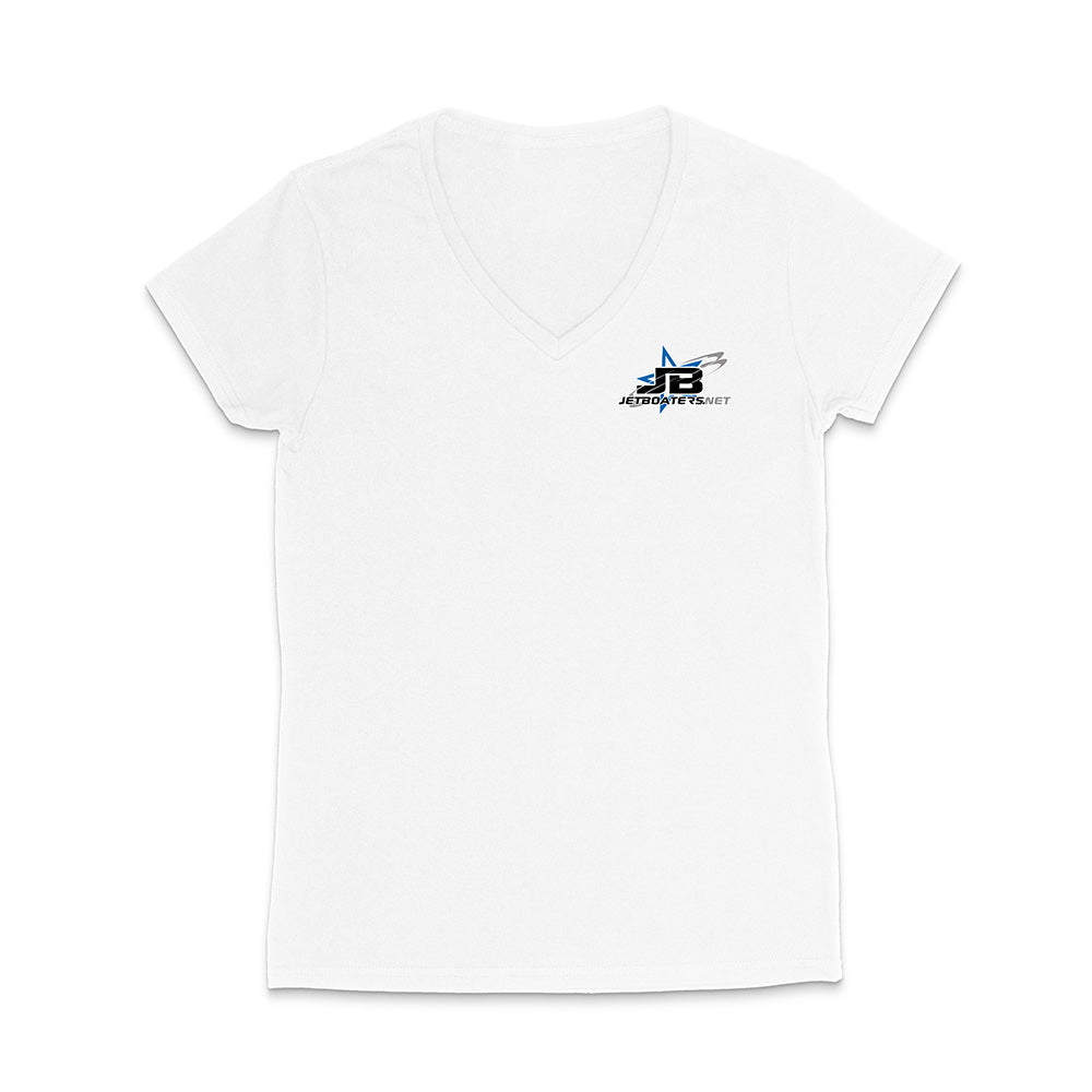 jetboaters logo on a white shir