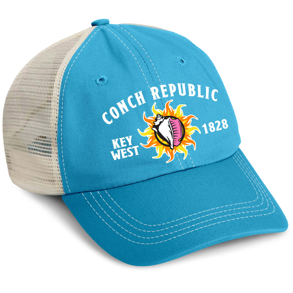 Key West Conch Republic Mesh Hat Blue