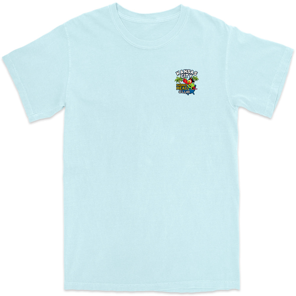 Kansas City Parrot Head Club T-Shirt Chambray Front