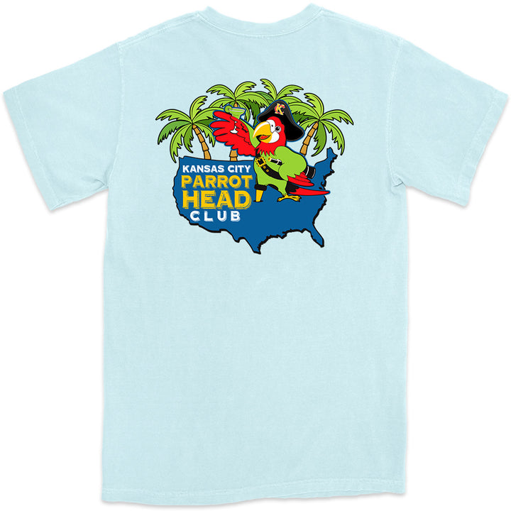 Kansas City Parrot Head Club T-Shirt Chambray Light Blue