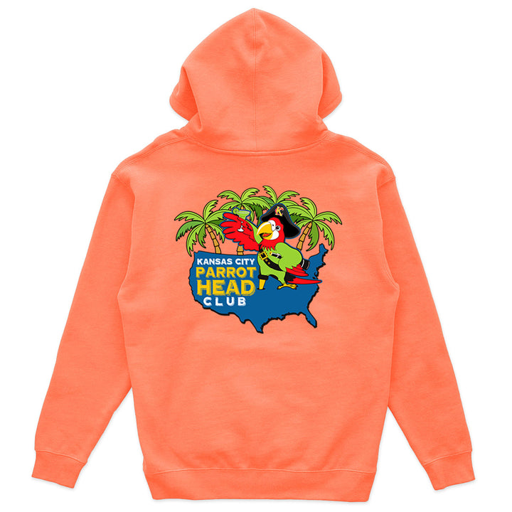 Kansas City Parrot Head Club Soft Style Pullover Hoodie Heather Coral