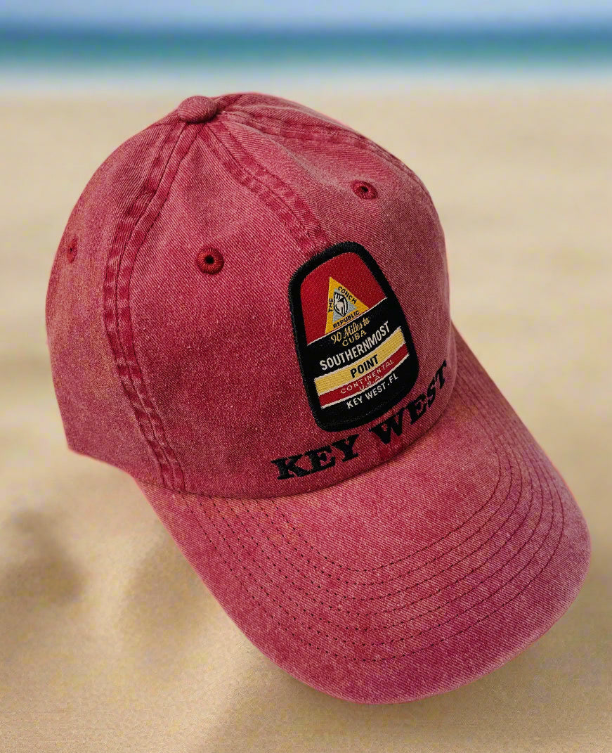 Key West southernmost point Cardinal red hat