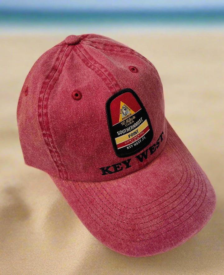 Key West southernmost point Cardinal red hat
