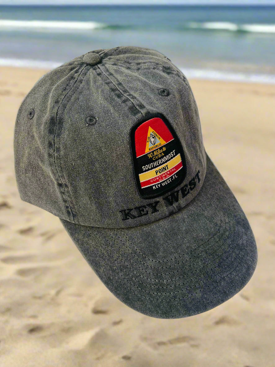 Key West southernmost point charcoal hat