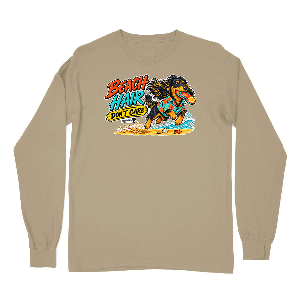 Beach Hair Don't Care Dog Long Sleeve Shirt