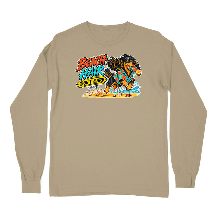 Beach Hair Don't Care Dog Long Sleeve Shirt