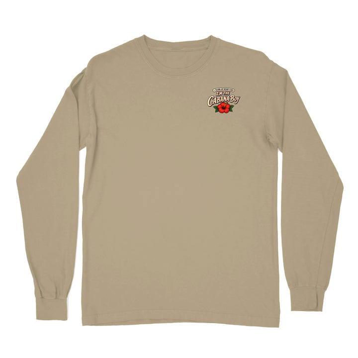 A beige long-sleeve crewneck t-shirt with a small graphic on the left chest reading 'Tennessee Country Music Hall of Fame' with a red rose illustration, shown on a plain white background.