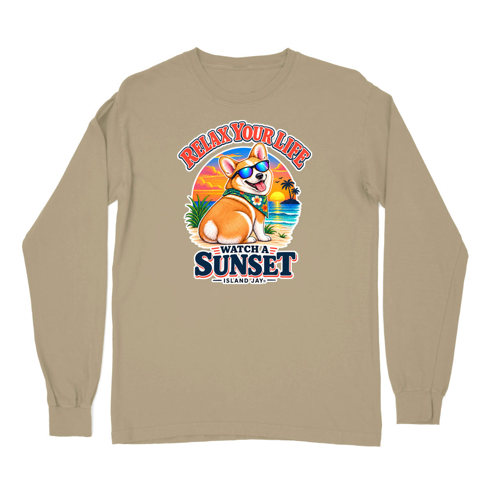 Relax Your Life Watch a Sunset Long Sleeve Shirt