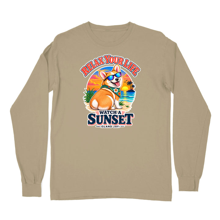 Relax Your Life Watch a Sunset Long Sleeve Shirt