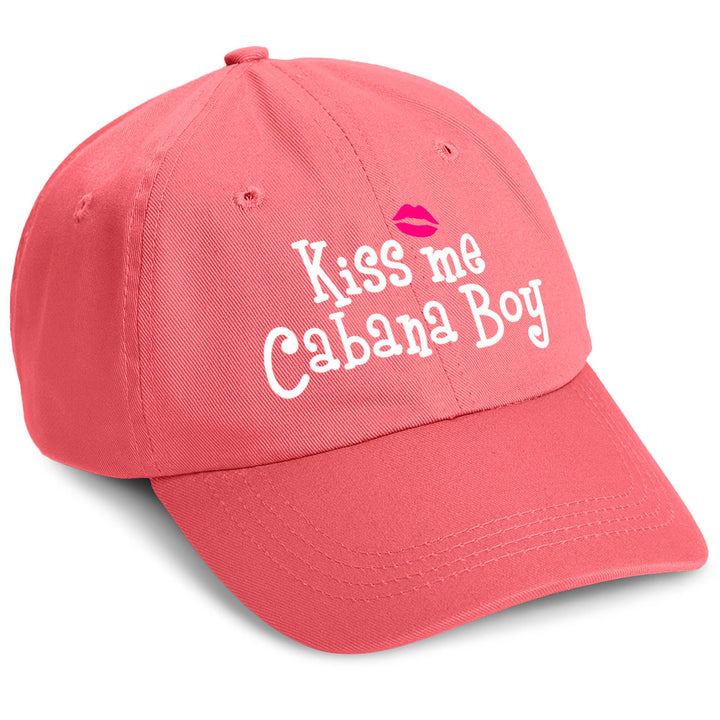 Kiss Me Cabana Boy Hat Coral