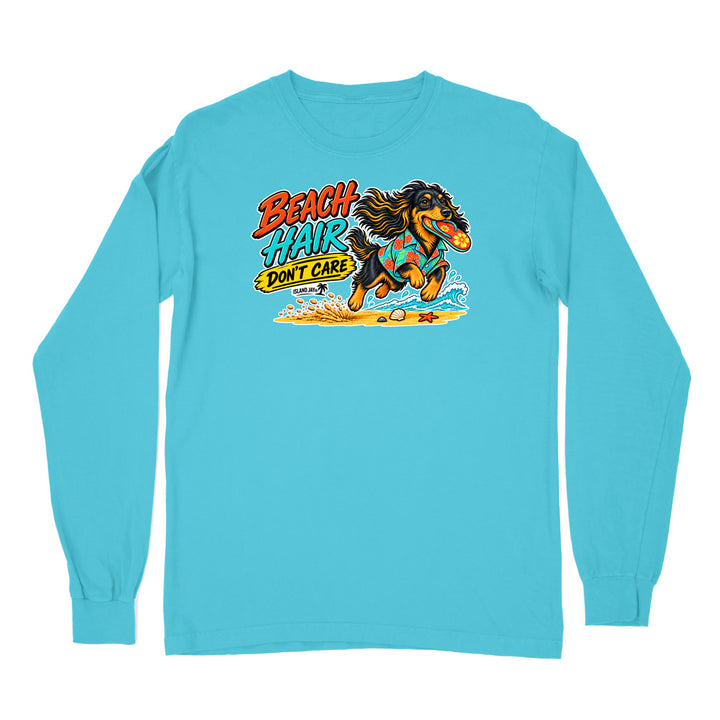 Beach Hair Don't Care Dog Long Sleeve Shirt