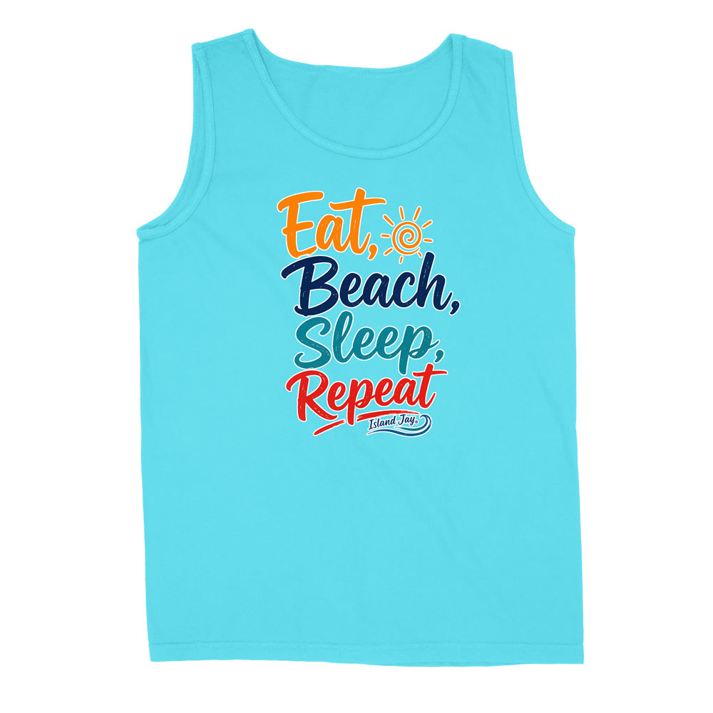 Eat, Beach, Sleep, Repeat Tank Top