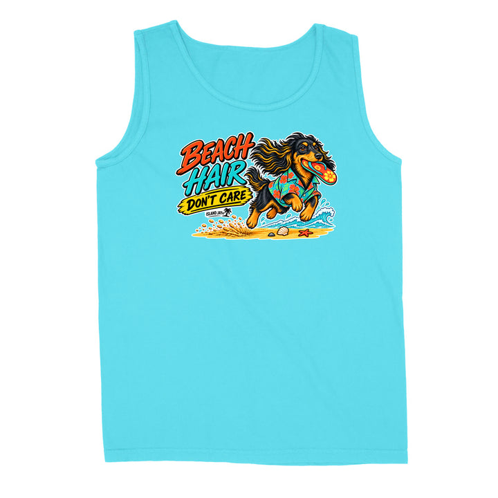 Beach Hair Don't Care Dog Tank Top