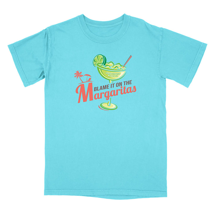 Howard Livingston Blame It On the Margaritas T-Shirt Lagoon Blue