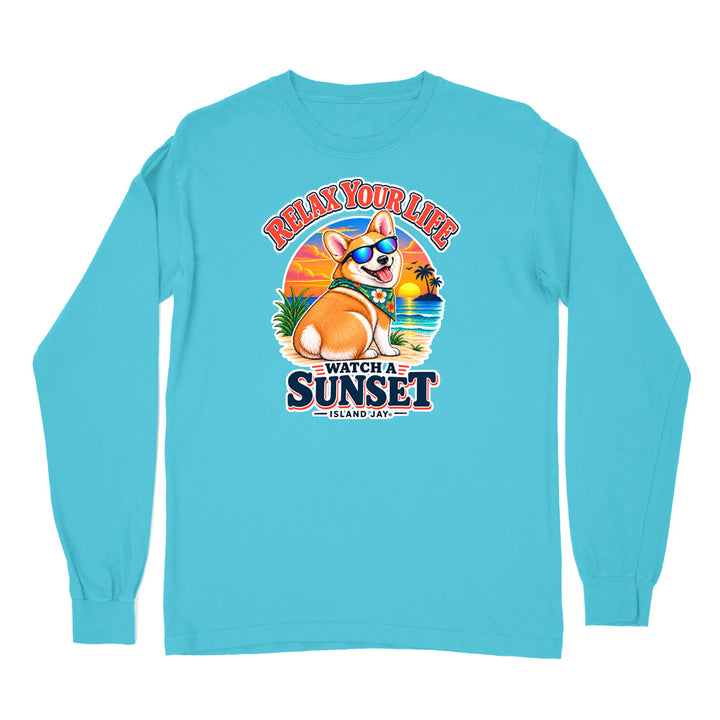 Relax Your Life Watch a Sunset Long Sleeve Shirt