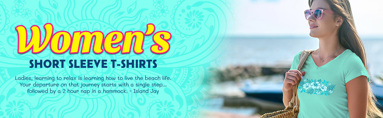 Island Jay's Men's Short Sleeve Beach Tees. High quality beach tees printed and shipped from Florida. Featuring unique tropical designs.