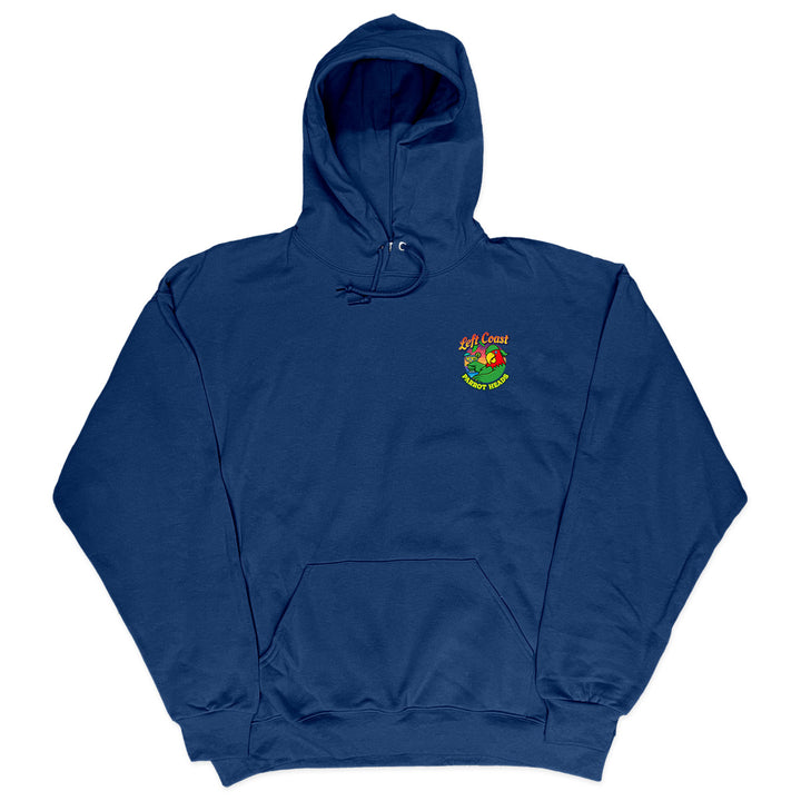 Left Coast Parrot Head Club Soft Style Pullover Hoodie Navy