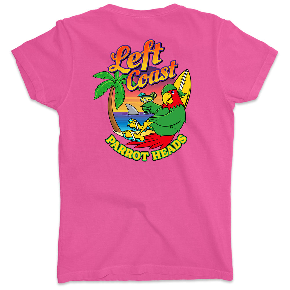 Women's Left Coast Head Club V-Neck T-Shirt