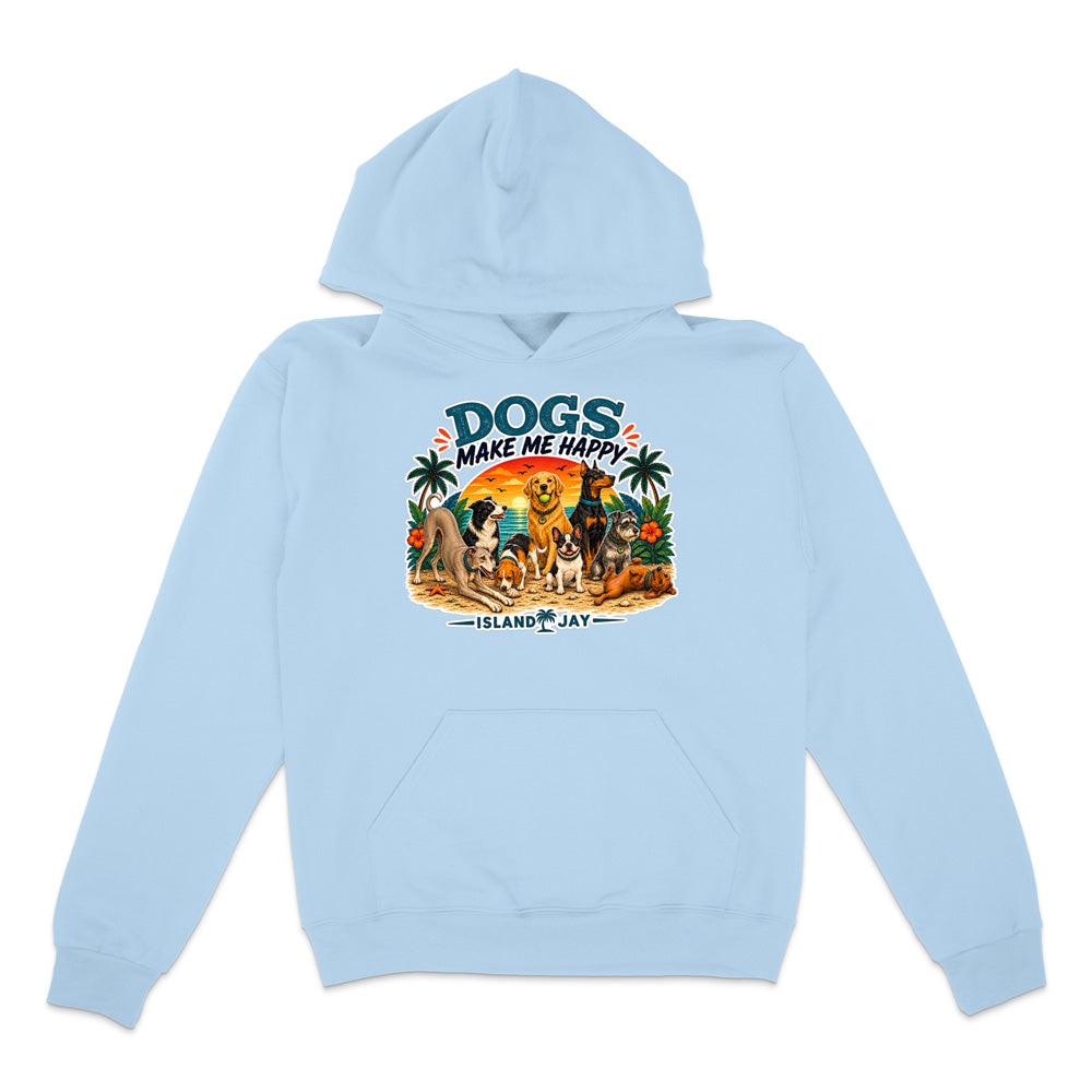 Dogs Make Me Happy Hoodie