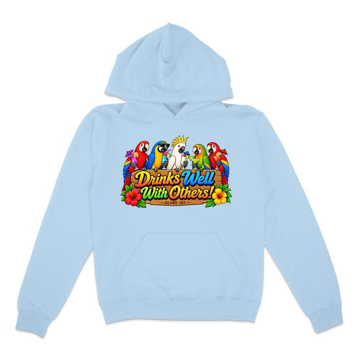 Drinks Well With Others Parrots Hoodie