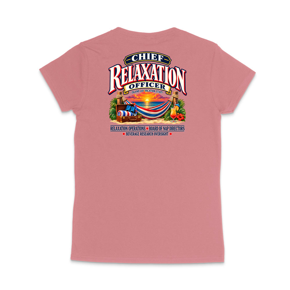 Chief Relaxation Officer WOMEN'S V-Neck T-Shirt