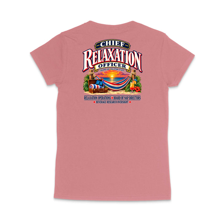 Chief Relaxation Officer WOMEN'S V-Neck T-Shirt