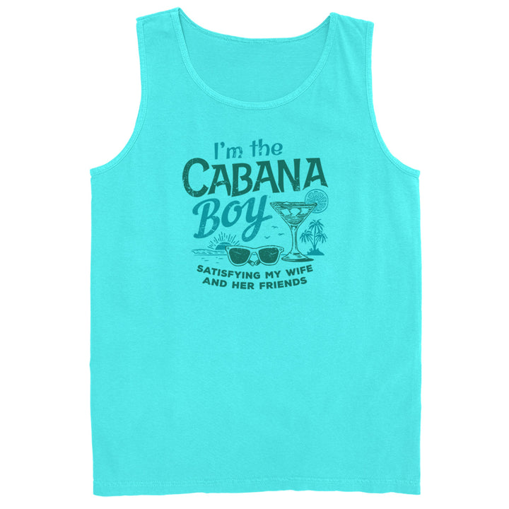 I'm The Cabana Boy - Satisfying My Wife & Her Friends Tank Top Scuba Blue