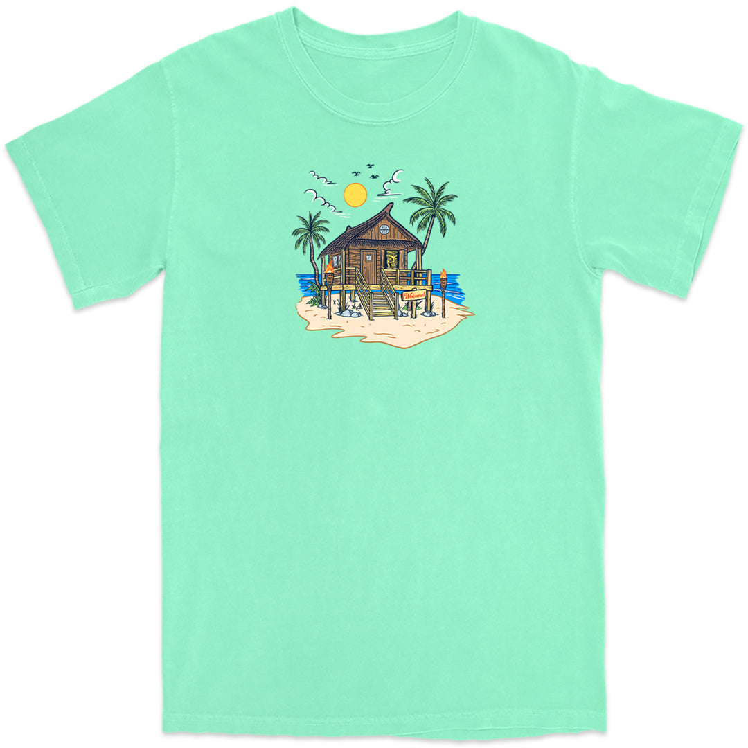 Tiki's Tropical Tranquility T-Shirt Reef Green