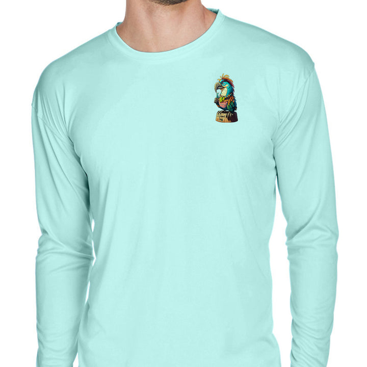 Sips and Squaws Moku UV Performance Long Sleeve Shirt Front Sea Frost Green